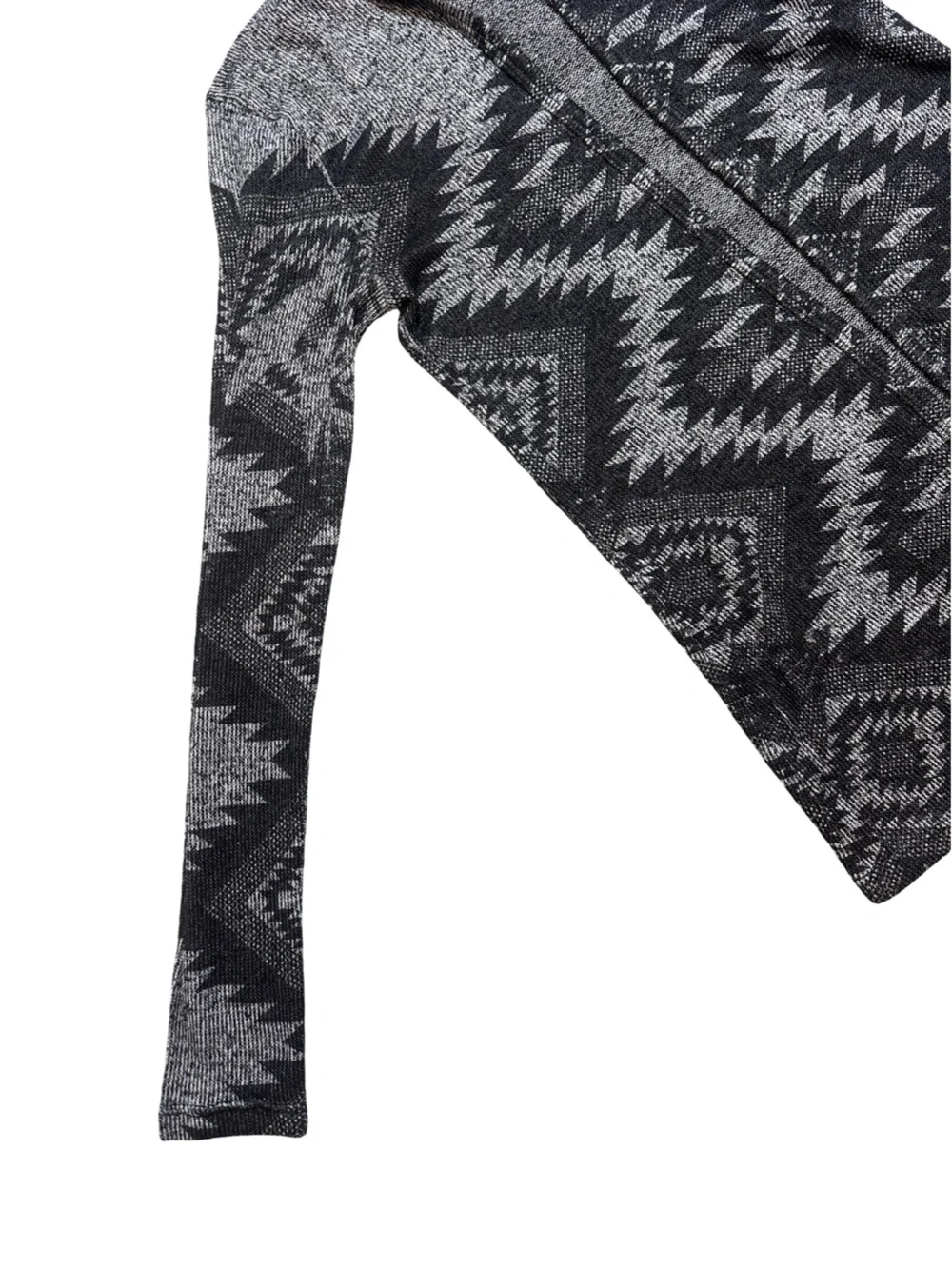 Aztec Southwestern Hooded Open Front Cardigan Sweater